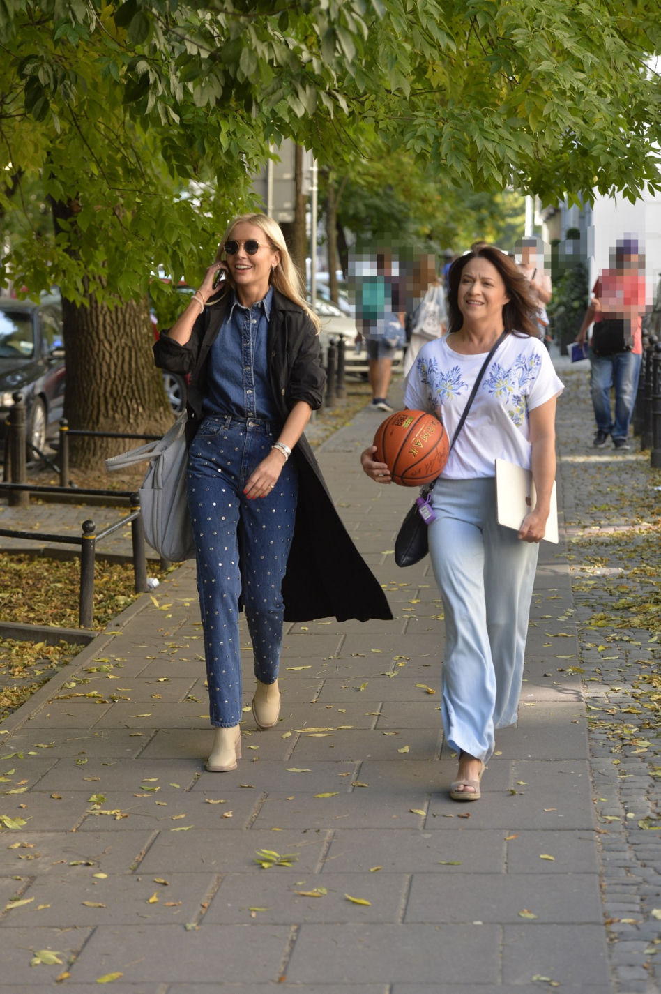 Agnieszka Woźniak-Starak i Ewa Drzyzga po pierwszym nagraniu "DD TVN"