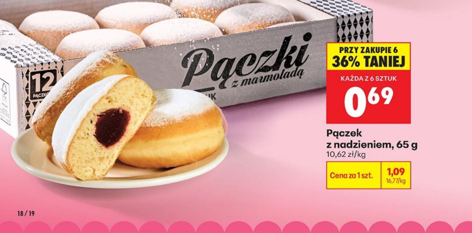 Ceny pączków Biedronka 2026. Ile kosztują pączki w Biedronce na Tłusty Czwartek?