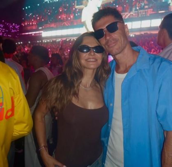 Lewandowscy i Szczęśni na koncercie Bad Bunny'ego