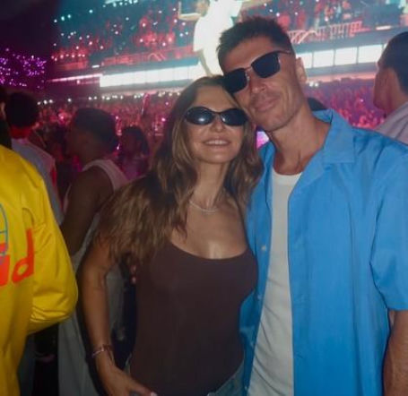 Lewandowscy i Szczęśni na koncercie Bad Bunny'ego