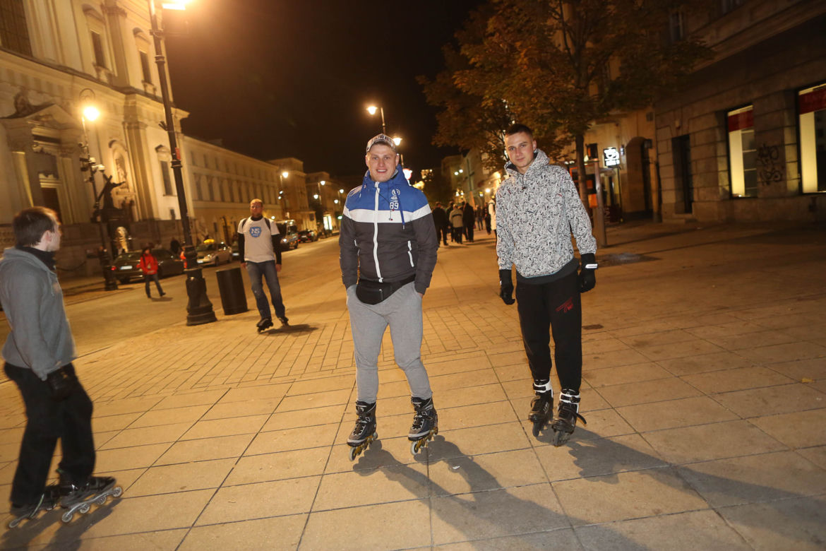 Nightskating po Warszawie