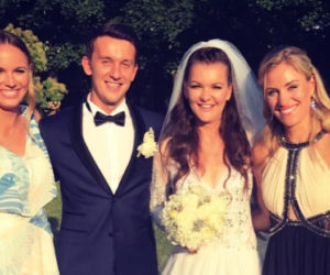 Caroline Woźniacka i Agnieszka Radwańska na ślubie