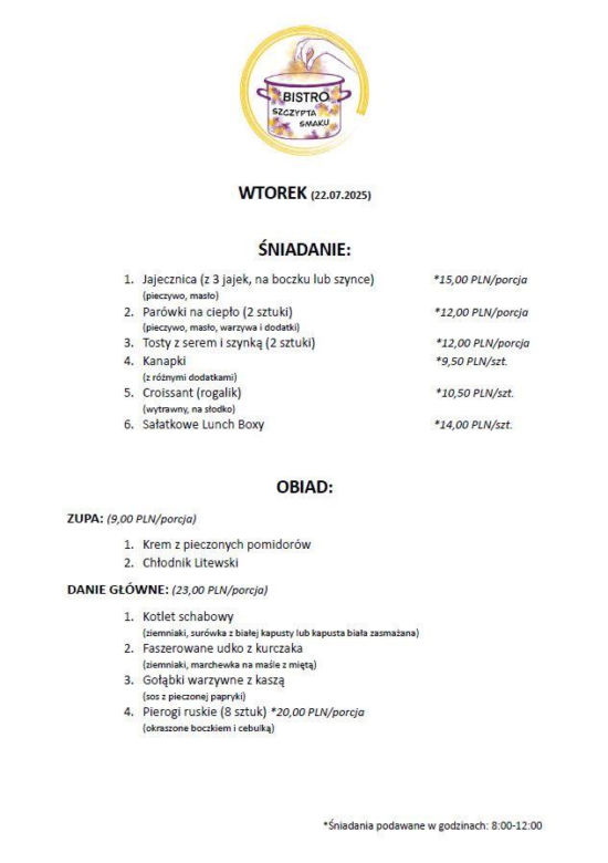 W Urzędzie Miasta Leszna otwarto Bistro Szczypta Smaku. Co można zjeść i za ile?