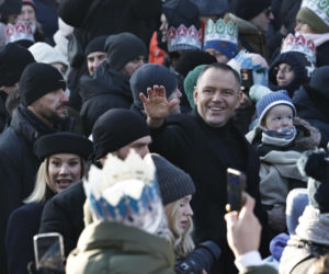 Karol i Marta Nawroccy na Orszaku Trzech Króli