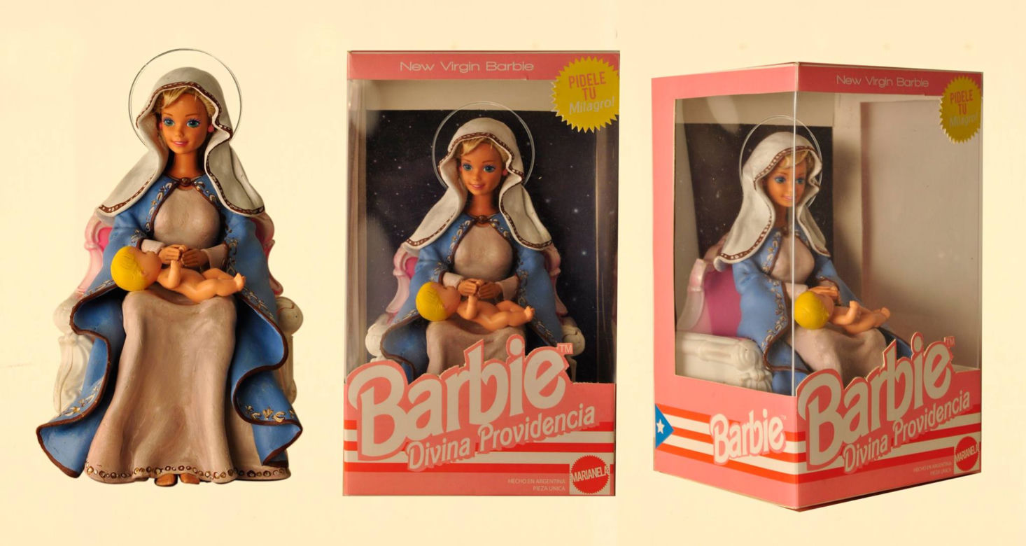 Matka Boska jako Lalka Barbie, Jezus na krzyżu jako Ken