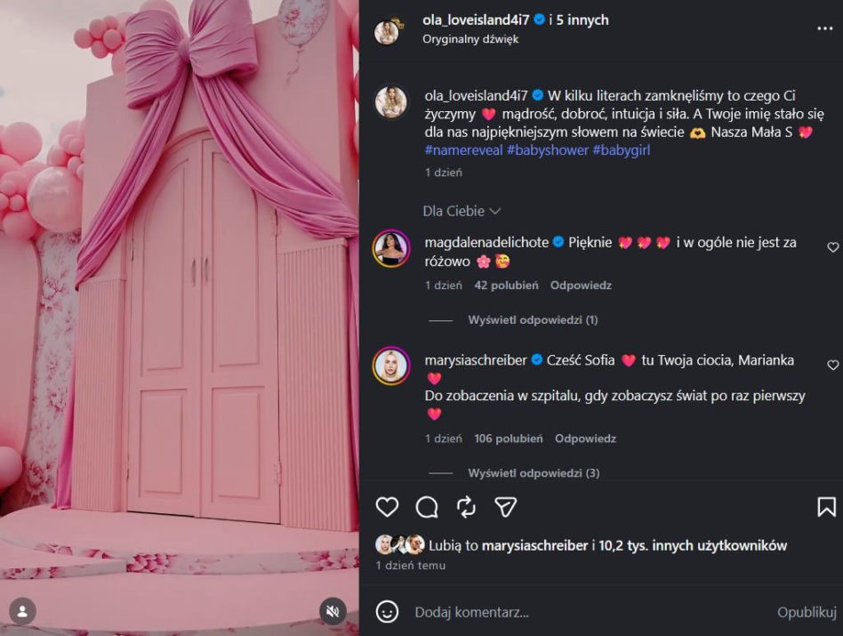 Wielkie baby shower Oli Tomali