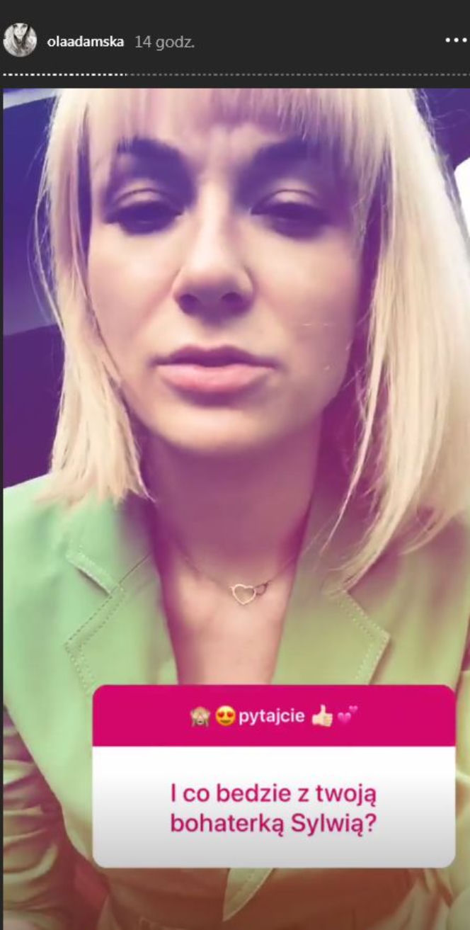Aleksandra Adamska (Sylwia Małecka) o 9 sezonie O mnie się nie martw