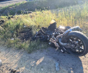 Dłużniewo. Motocykl roztrzaskany na kawałki! 33-latek zginął przez innego kierowcę [ZDJĘCIA]