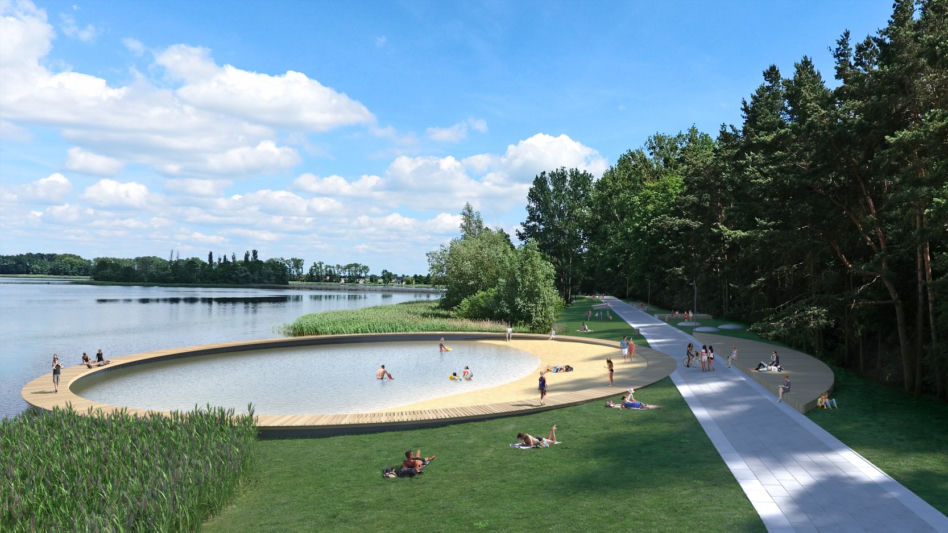Pomosty nad jeziorem Słupeckim