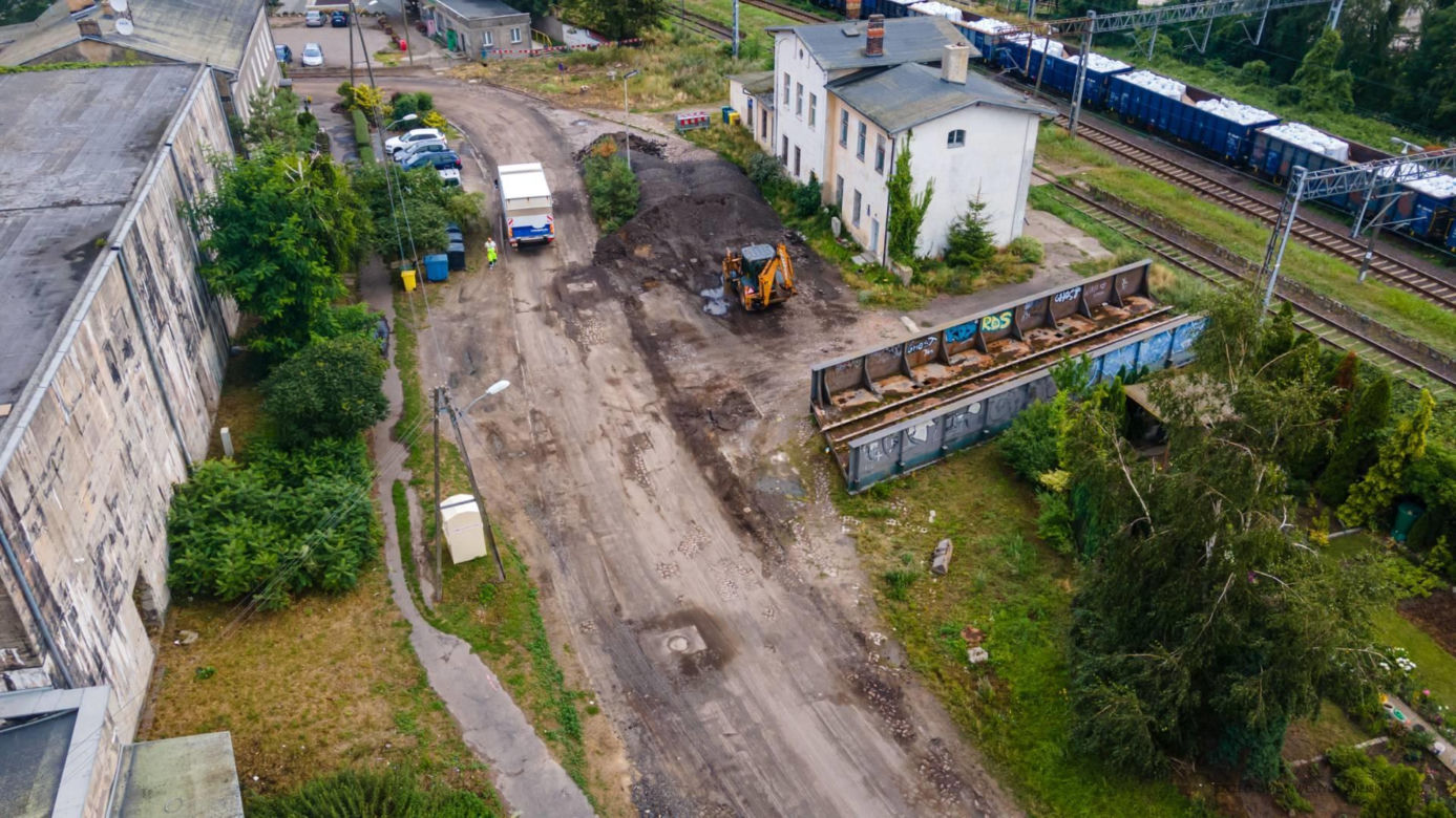 Budowa miejskiej części przystanku Szczecińskiej Kolei Metropolitalnej Stołczyn (Glinki)