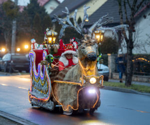 Zrobił sanie Świętego Mikołaja
