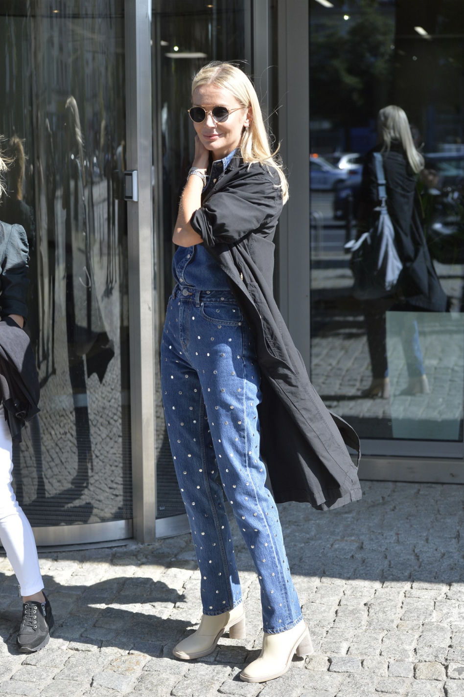 Agnieszka Woźniak-Starak i Ewa Drzyzga po pierwszym nagraniu "DD TVN"