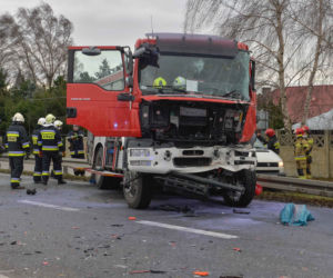Zginęli w wozie strażackim chwilę po tym jak wyjechali z remizy