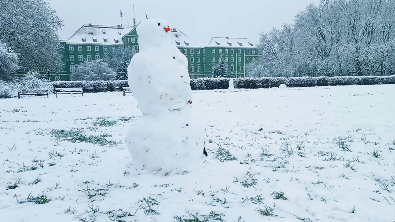 Pierwszy śnieg w Szczecinie