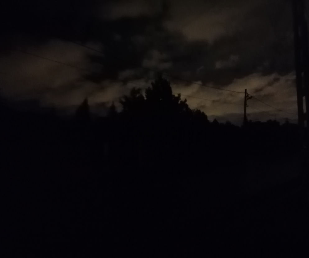 Tak wyglądała w nocy Wola Justowska bez prądu