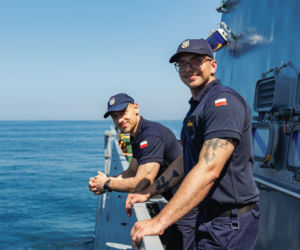 ORP Mewa w Londynie. Debiut niszczyciela min typu Kormoran II w stałym zespole NATO