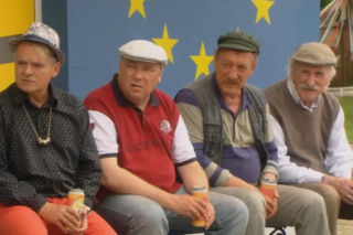 Ranczo. Solejuk, Hadziuk, Pietrek i Stach Japycz w nowym serialu Ławeczka w Unii