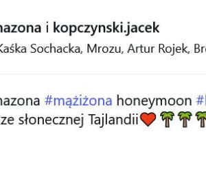 Rajski miesiąc miodowy, a ona bez uśmiechu. Co dzieje się z żoną Jacka Kopczyńskiego?