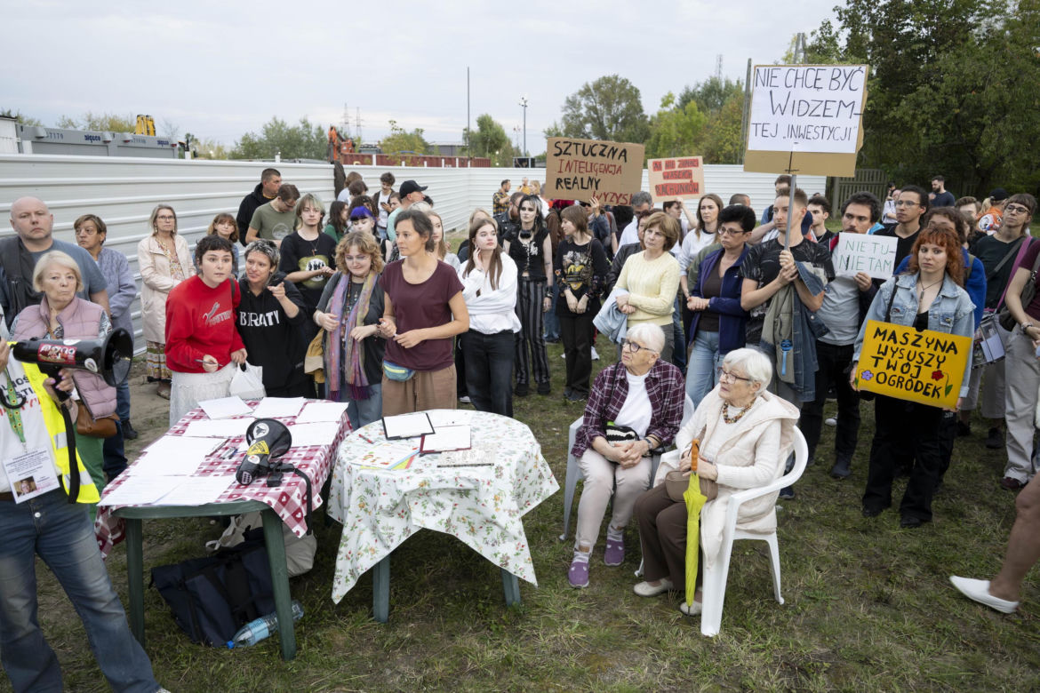 Protest w Piasecznie przeciwko Data Center