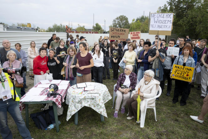 Protest w Piasecznie przeciwko Data Center