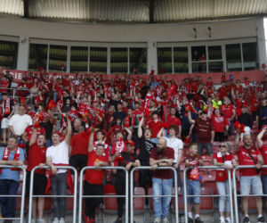 Kibice na meczu Widzew Łódź - Piast Gliwice