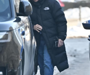 Marek Kondrat z żoną i córką w Warszawie