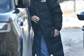 Marek Kondrat z żoną i córką w Warszawie