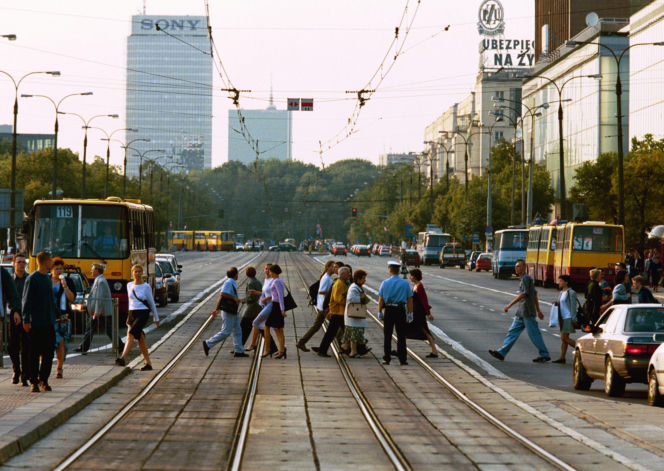 Centrum Warszawy w 2000 r.