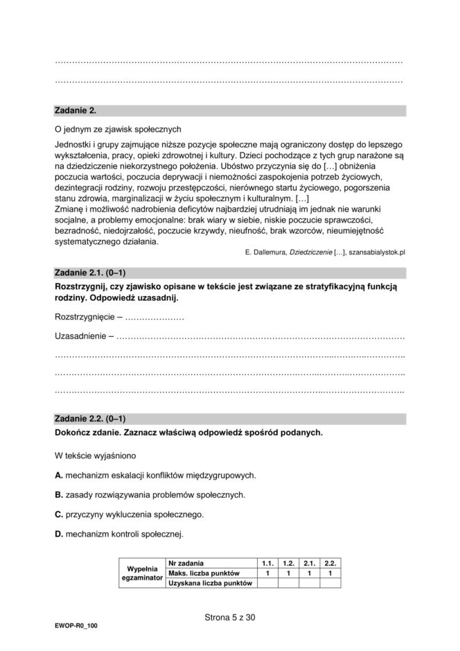 Matura WOS formuła 2015: arkusz CKE i odpowiedzi