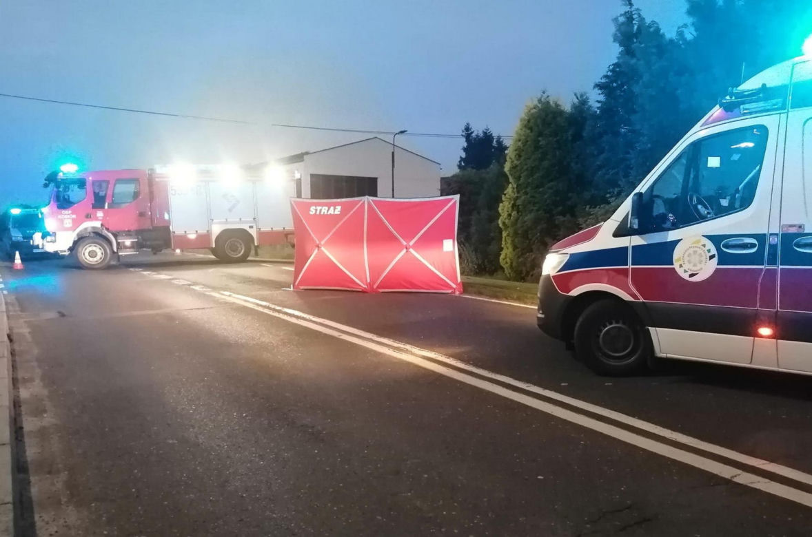 Śmiertelny wypadek pod Pszczyną. Rowerzysta nie żyje. Kierowca audi, który uciekł, był pijany [ZDJĘCIA]