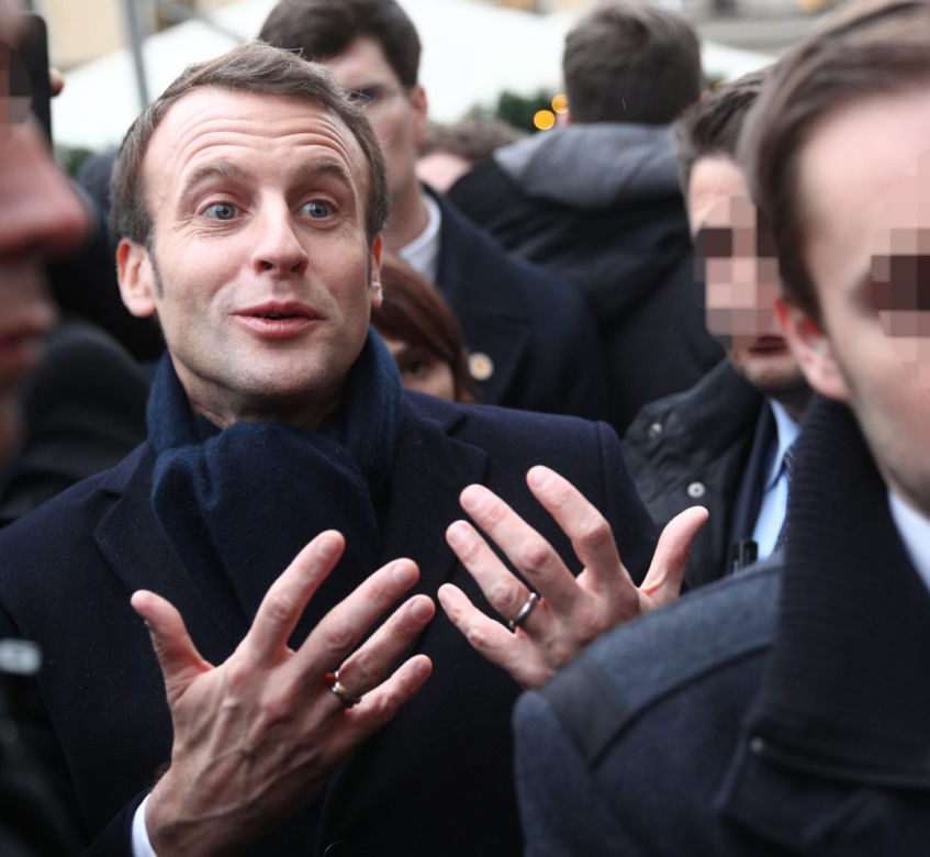 Macron w Krakowie