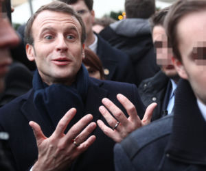 Macron w Krakowie