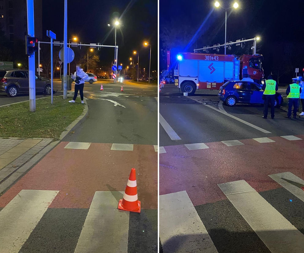 Zderzenie aut przy niedziałających światłach w Lesznie. Sprawczyni dostała mandat i punkty