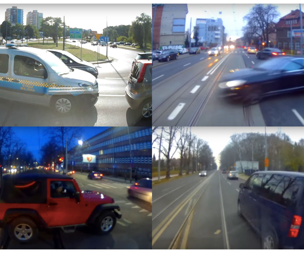 Na profilu Uwaga tramwaj publikowane są materiały pokazujące zachowania kierowców na ulicach Szczecina