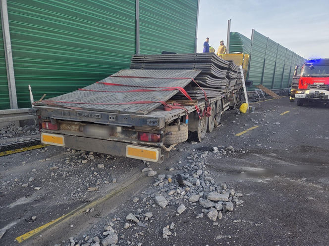 Wypadek na S7 (13.11.2025)