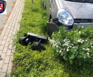 Elbląg: Kolizja z sygnalizacją świetlną!