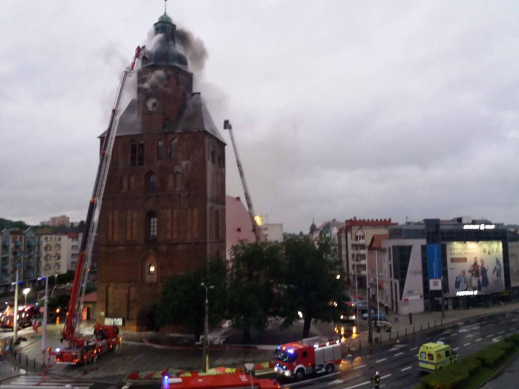 Pożar katedry Gorzów