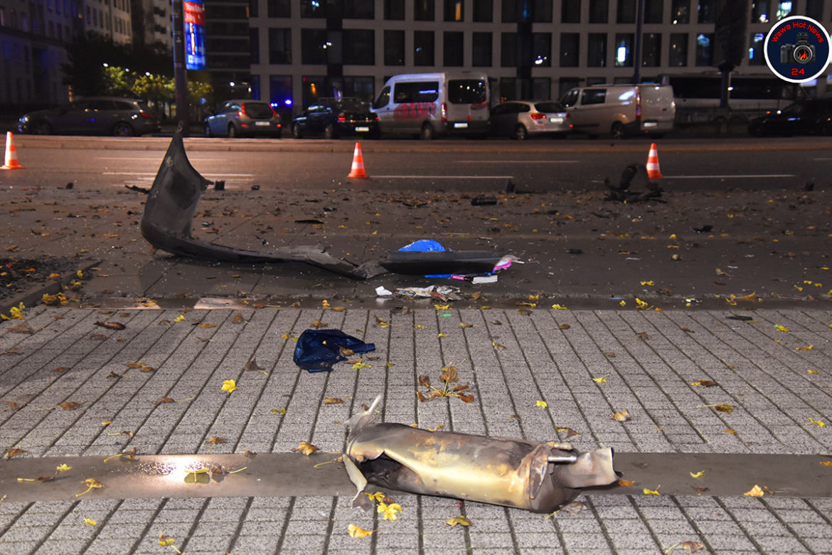 Wielka kraksa w centrum Warszawy