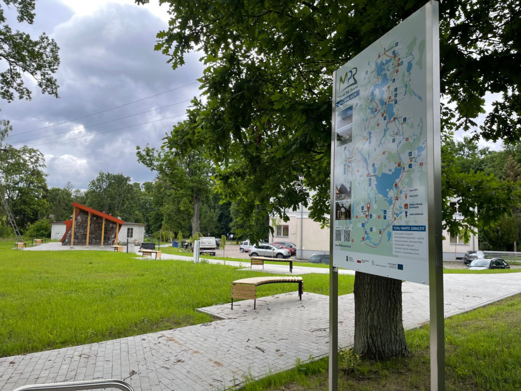 Nowa wieża widokowa w Krzyżach. Z panoramą jeziora Nidzickiego [ZDJĘCIA]