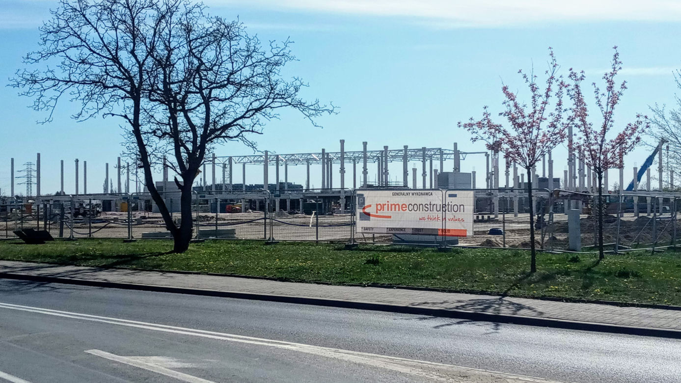 Budowa sklepu IKEA w Szczecinie - kwiecień 2020