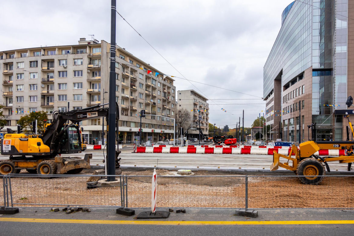 Tramwaj do Wilanowa – ul. Goworka, widok od ul. Puławskiej