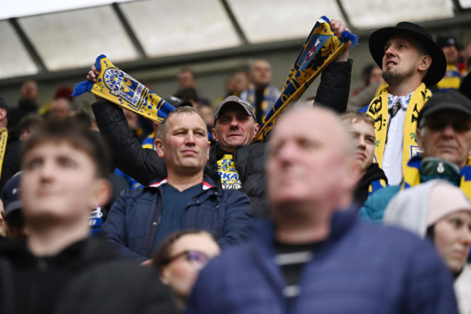 Arka Gdynia - Widzew Łódź: Zdjęcia kibiców i zawodników z meczu 25. kolejki PKO BP Ekstraklasy