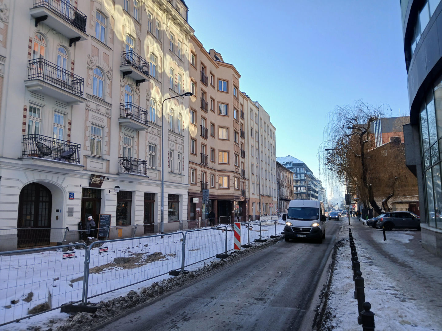 Przebudowa ul. Okrzei w Warszawie