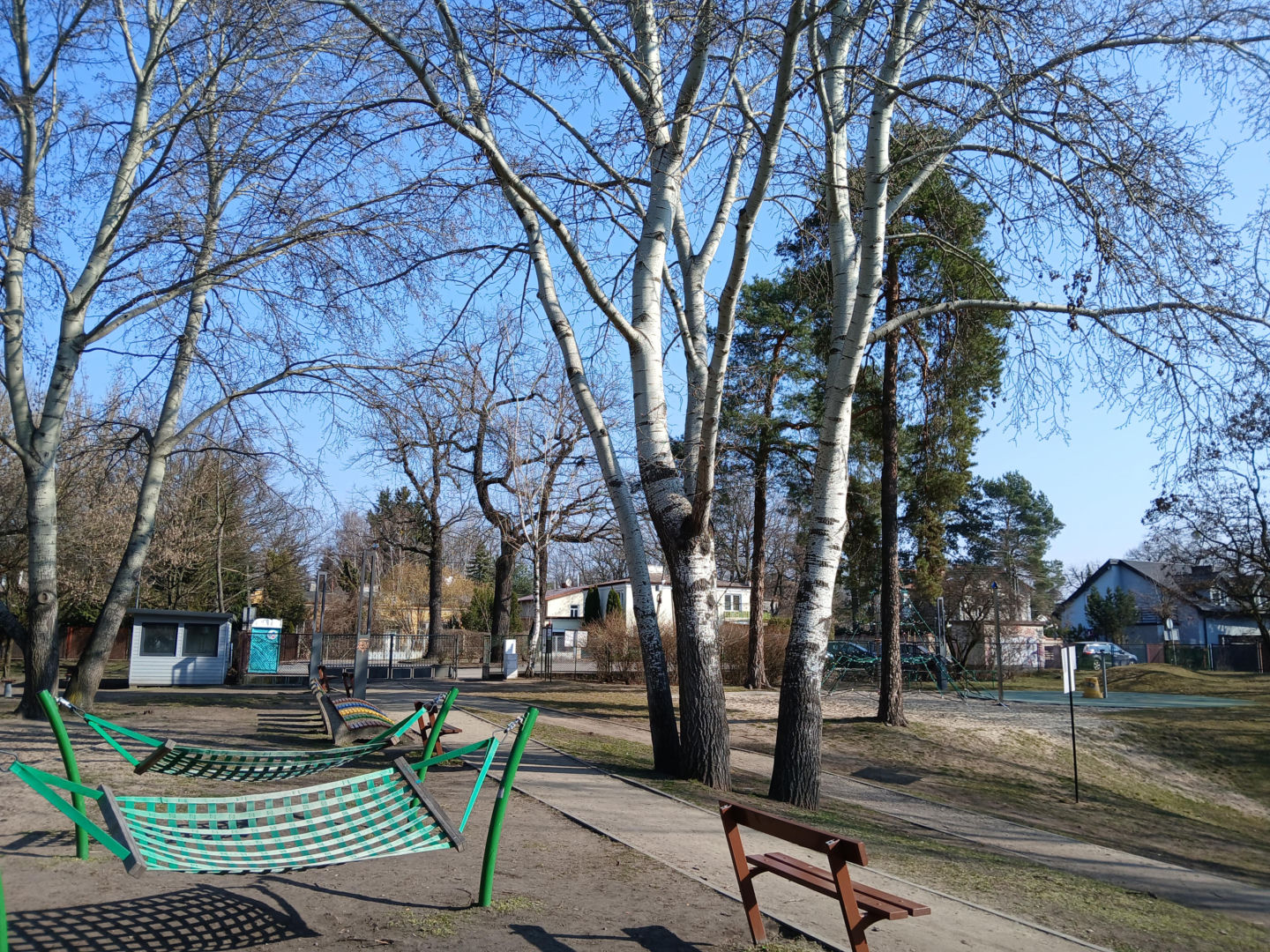 Park Zielony Dołek w Milanówku przed przebudową