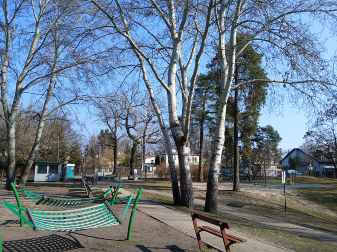 Park Zielony Dołek w Milanówku przed przebudową