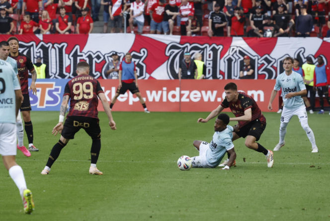 Widzew Łódź - Piast Gliwice: Zdjęcia kibiców i zawodników z meczu 34. kolejki PKO BP Ekstraklasy