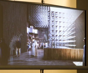 Pawilon Polski z EXPO 2020 stanie na kampusie Politechniki Białostockiej