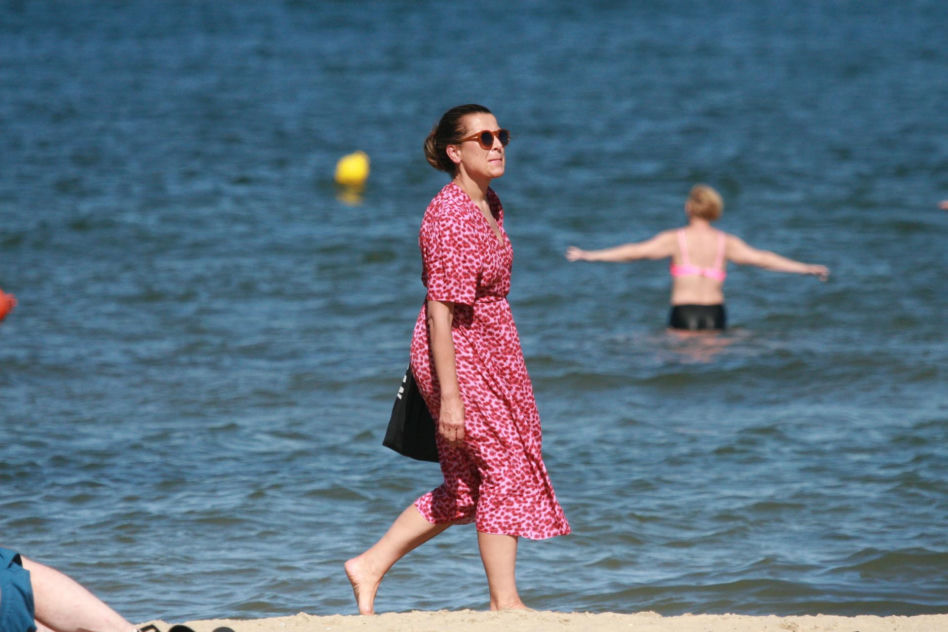 Katarzyna Herman na plaży