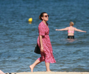 Katarzyna Herman na plaży