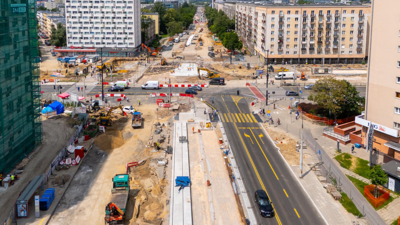 Budowa tramwaju do Dworca Zachodniego od strony Ochoty